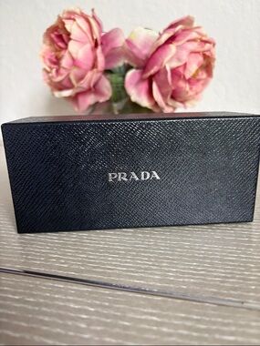 Prada Black Textured Logo Eyewear Box